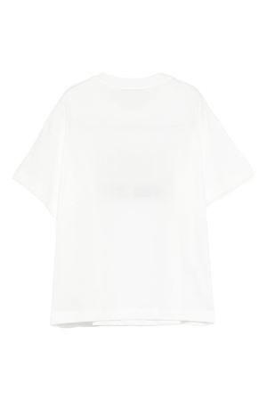white cotton tshirt FENDI KIDS | JUI2047AJF1PCP